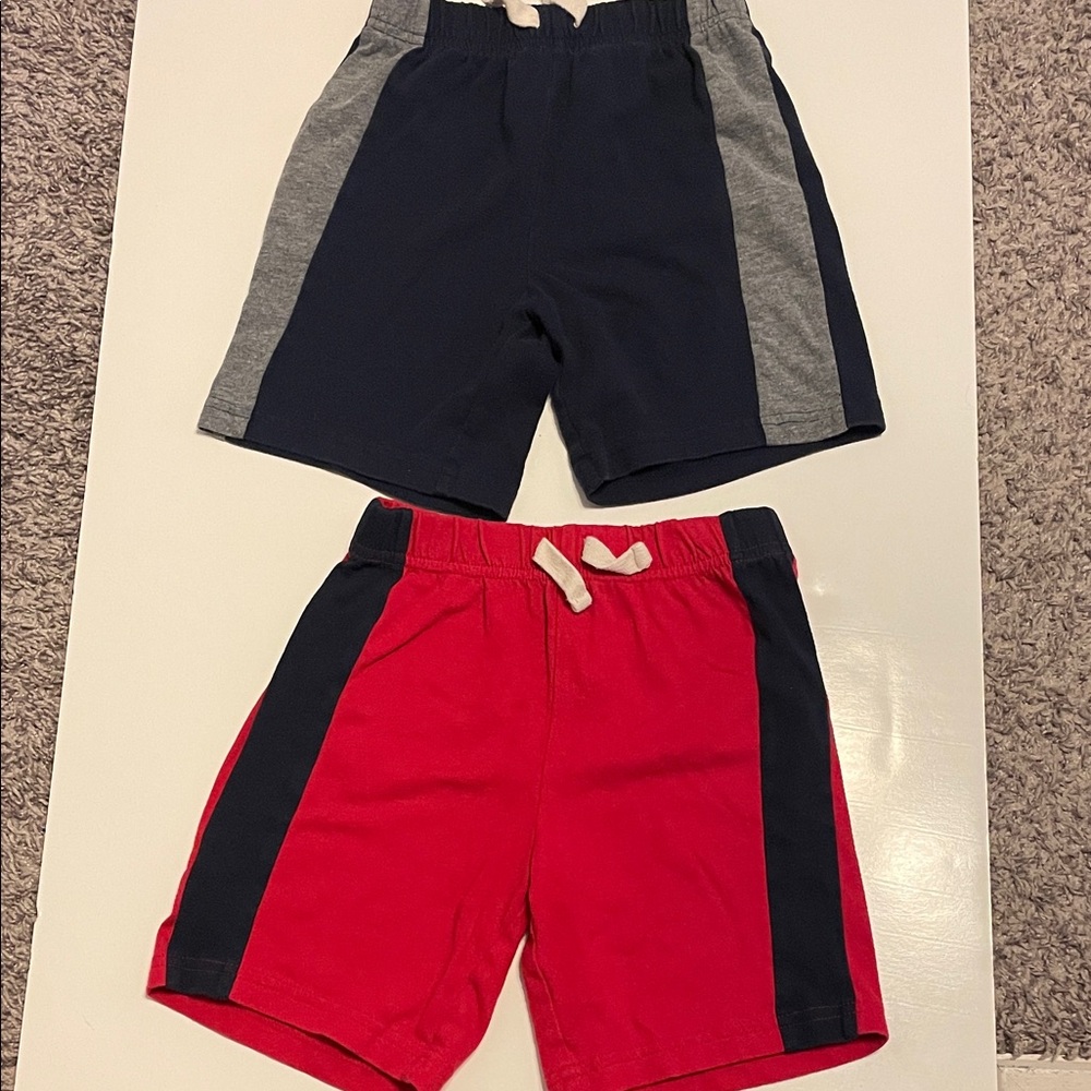 Place Sport Toddler Boy Size 4 T Red and Navy Shorts SET BUNDLE